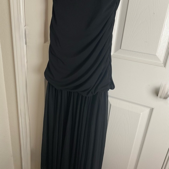 ZARA COMBINED DRAPED MIDI DRESS - Black Woman’s Size medium - Picture 12 of 15